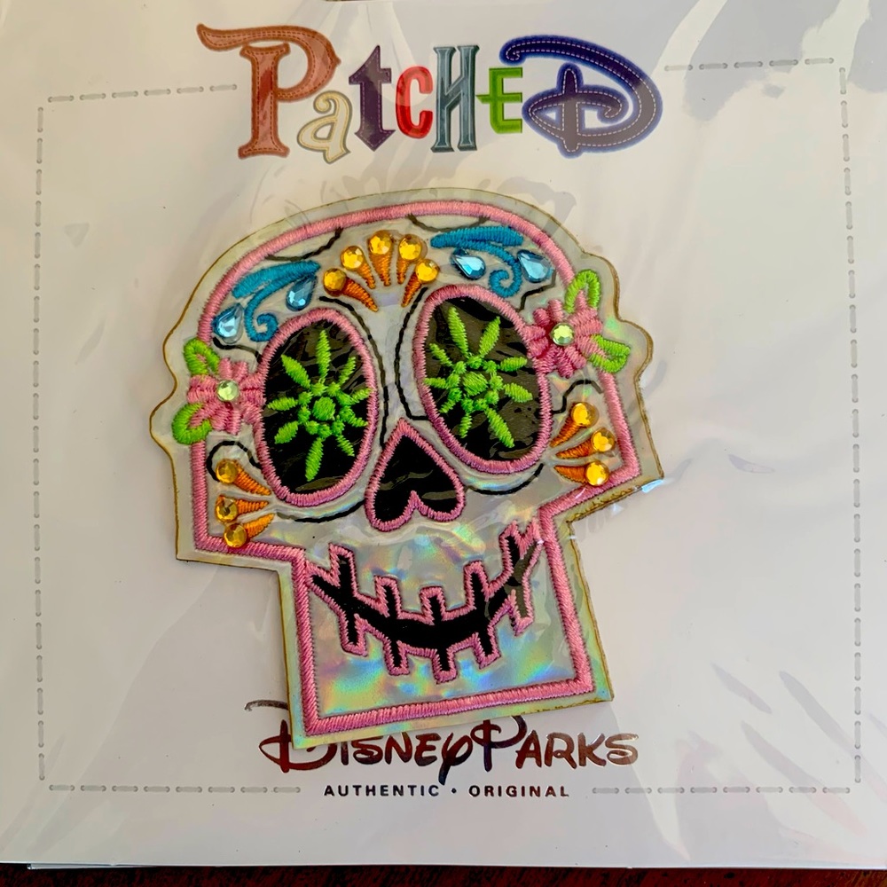 Disney. Coco sugar skull Patched patch NWT